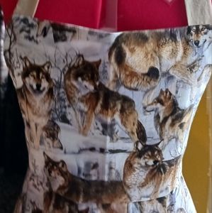 Custom made wolf apron